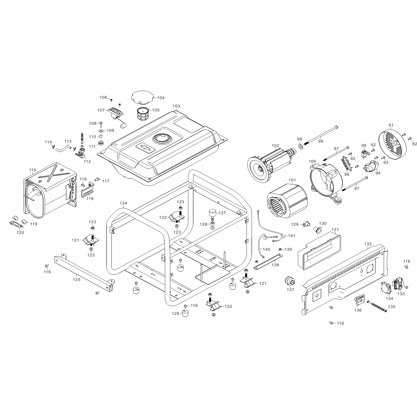 Генератор бензиновый СБ-2800Е